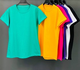 تصویر تیشرت ساده زنانه در رنگبندی متنوع SIMPLE T-SHIRT