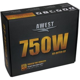 تصویر منبع تغذیه کامپیوتر اوست مدل GT-AV750W-GF AWEST GT-AV750W-GF Power Supply