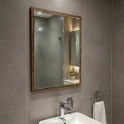 تصویر آینه سرویس‌ بهداشتی دلفین مدل wd-1078 سایز 70x55 سانتی متر | قهوه ای | گارانتی اصالت و سلامت فیزیکی کالا 