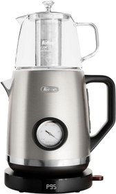 تصویر Feller Germany Retro Style 1.7L 2-in-1 Stainless Steel Tea Maker+Kettle 2200W 85/95/100?C Adjustable Touch-Sensitive Temp SettingLED Display TS2902Y Guarantee-UAE Version (Stainless Steel) - ارسال 15 الی 20 روز کاری 