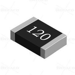 تصویر مقاومت اس ام دی ITEX SMD Resistor 0805 , 12Ohm 5% 1/8W 0805W8J0120IT5 