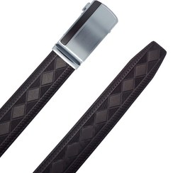 تصویر کمربند مردانه ریلی طبیعی اشبالت گاوی 5013NU7014 مشکی – Men's natural cowhide leather belt, black 