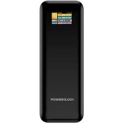 تصویر پاوربانک پاورولوژی مدل NeuroVolt  PPBCHA90BK ظرفیت 27000 میلی آمپر ساعت Powerology NeuroVolt  PPBCHA90BK 27000mAh Power Bank