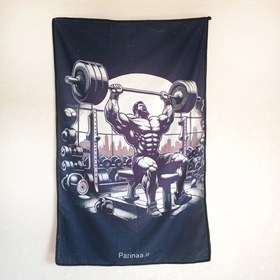 تصویر حوله ورزشی بدنسازی مردانه 