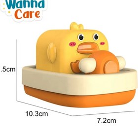 تصویر اسباب بازی داخل حمام طرح جوجه اردک کوکی 