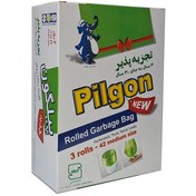 تصویر کیسه زباله پیلگون مدل متوسط سه رول 42 عددی Pilgon garbage bag, medium model, three rolls, 42 pieces