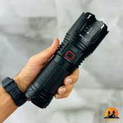 تصویر چراغ قوه پر قدرت اسمال سان مدل ZY-T275 ظرفیت باتری 32000 میلی آمپر Small Sun Flashlight Model ZY-T275