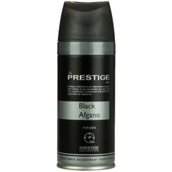تصویر اسپری بدن مردانه پرستیژ مدل Black Afgano حجم ۱۵۰ میلی لیتر با رایحه تلخ و ماندگاری ۲۴ ساعت 