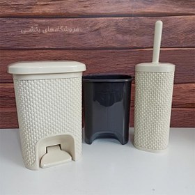 تصویر ست سطل و برس توالت مدل پازیریک زیباسازان 36190 