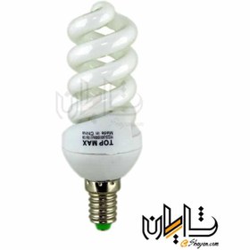 تصویر لامپ کم مصرف پیچی 13 وات تاپ مکس سفید lamp fcl 13w top max white