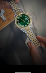 تصویر ساعت مچی رولکس مردانه - سبز 