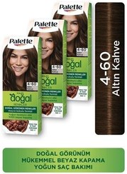 تصویر رنگ مو موی طبیعی دائمی 4 60 قهوه ای شکلاتی روشن Palette 