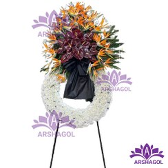 تصویر تاج گل تسلیت فانتزی کد a2015 