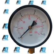 تصویر درجه هوا ۱.۲ اینچ صحفه 10cm/ 10bar Pressure gauge 10bar/10cm
