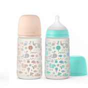 تصویر شیشه شیر طلقی 270میل (سر بادامی) سواوینکس Suavinex 