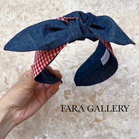 تصویر تل گره ای پاپیونی دو رنگ کد HF16 