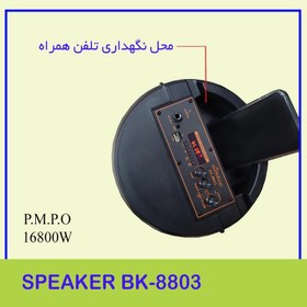 تصویر اسپیکر بلوتوثی اودیوبوپ مدل BK-8803 