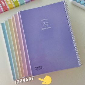 تصویر دفتر ۶۰ برگ فانتزی مجلد |لوازم تحریر مینیمال و پینترستی 