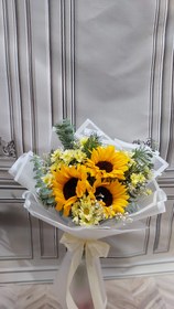 تصویر دسته گل افتاب گردان 