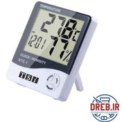 تصویر دماسنج، رطوبت سنج و ساعت رومیزی مدل HTC-1 تی اس آی _ HTC-1 TSI thermometer, hygrometer and desk clock 