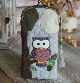 تصویر کیف موبایل جغد و ماه 