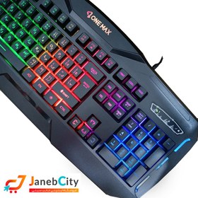 تصویر کیبورد گیمینگ وان مکس مدل OM-G5600 ONE MAX OM-G5600 RGB GAMING KEYBOARD