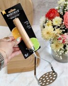 تصویر پوره کن شنگیا جنس استیل دسته چوبی 