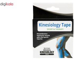 تصویر چسب عضله کنزیوتیپ مدل 469233 سایز freesize - سرمه ای 