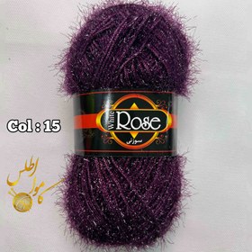 تصویر کاموا سوزنی رز - ۱۵ White rose