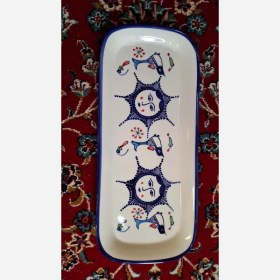تصویر دیس مستطیل مرغک و خورشیدی 