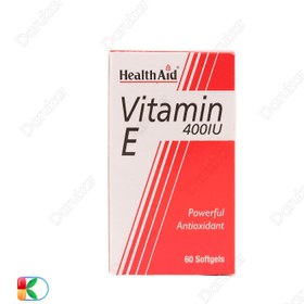 تصویر کپسول ویتامین ای 400 واحدی هلث اید 60 عددی Health Aid Vitamin E 400 60Caps