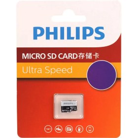 تصویر مموری میکرو MICROSD فیلیپس PHILIPS مدل U3 100MB/s ظرفیت 16 گیگابایت 