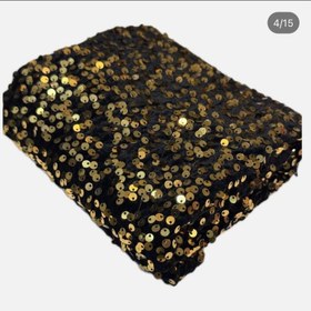تصویر مخمل پولکی طلایی 