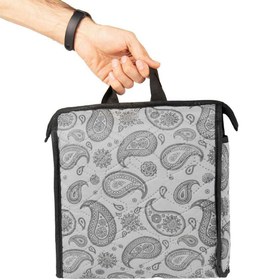 تصویر زیرانداز مسافرتی پارچه ای 2 نفره کیف دار Fabric travel mat for 2 people with a bag