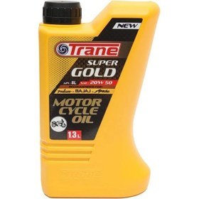 تصویر روغن موتور سیکلت TRANE مدل SUPER GOLD حجم 1.3 لیتر TRANE OIL ENGINE