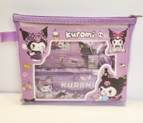 تصویر ست هدیه جامدادی فانتزی کرومی Cartoon Pencil Bag kuromi