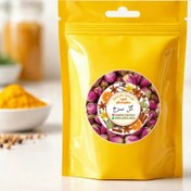 تصویر غنچه گل سرخ محمدی معطر و تازه Damask rose flower