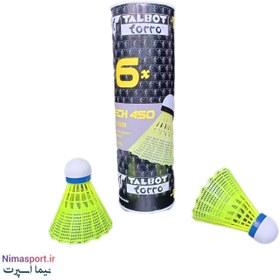 تصویر توپ بدمینتون تالبوت تورو اصلی Badminton Ball Tech 450