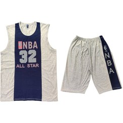 تصویر ست تاپ و شلوارک مردانه مدل NBA-32 کد 103 