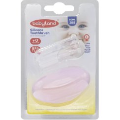 تصویر مسواک سیلیکونی کودک بیبی لند مدل 288 خیلی نرم 