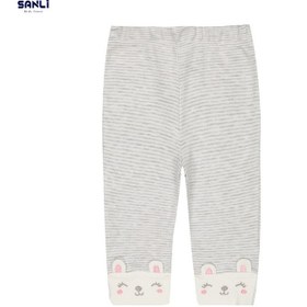 تصویر شلوار راه راه نیلی طرح لاولی 