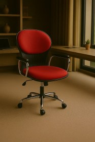 تصویر صندلی گردان مدل صدفی 