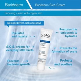 تصویر اوریاژ ژل کرم آبرسان و ترمیم کننده بریدرم سیکا/Uriage Bariederm-Cica Daily hydrating 