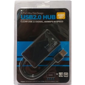 تصویر هاب 4 پورت USB 2.0 دی نت HUB USB 2.0 DNET