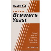 تصویر قرص مخمر آبجو برورس یست HEALTHAID هلث اید 60 عددی HealthAid Brewers Yeast 60 Tablets