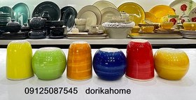 تصویر نمکپاش نمکدان یا فلفلدان فلفلپاش دوریکا تکرنگ - قرمز Salt dispenser and pepper dispenser dorika