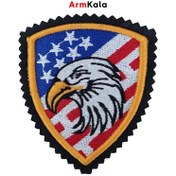 تصویر آرم پرچم آمریکا با طرح عقاب 