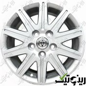 تصویر رینگ تویوتا گرند 15 اینچی رنگ سیلور 