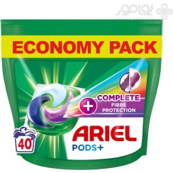 تصویر قرص ماشین لباسشویی آریل مدل ECONOMY بسته 40 عددی ARIEL PODS EXTRA FIBER PROTECTION ECONOMY PACK 40PCS