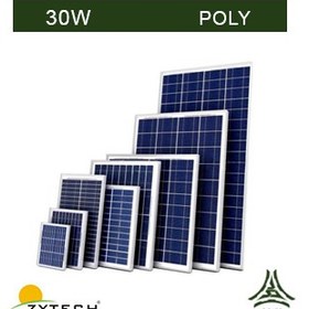 تصویر پنل خورشیدی 30 وات پلی کریستال برند ZYTECH مدل ZT30P 